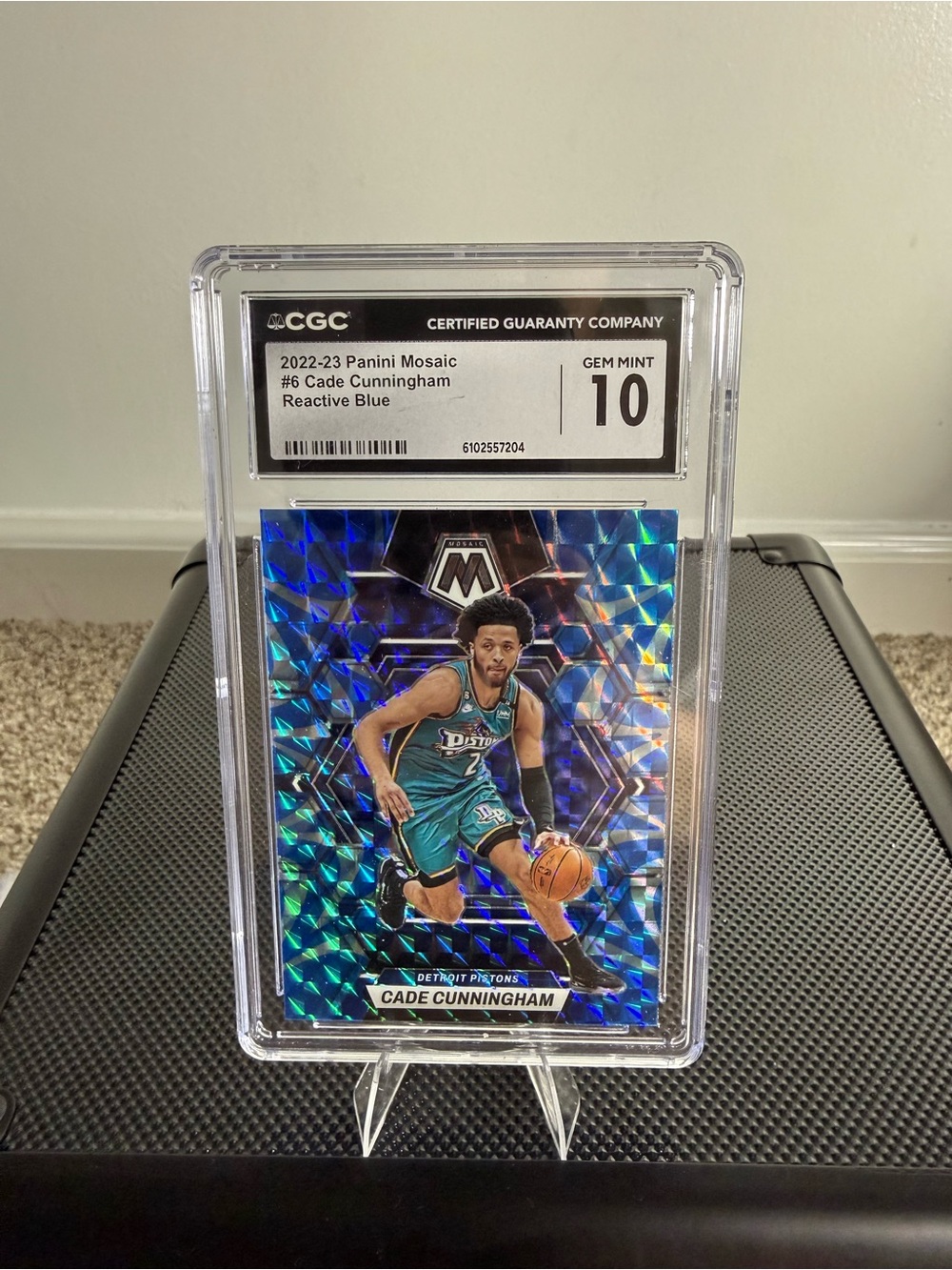 Panini Mosaic Blue Reactive Cade Cunningham CGC 10